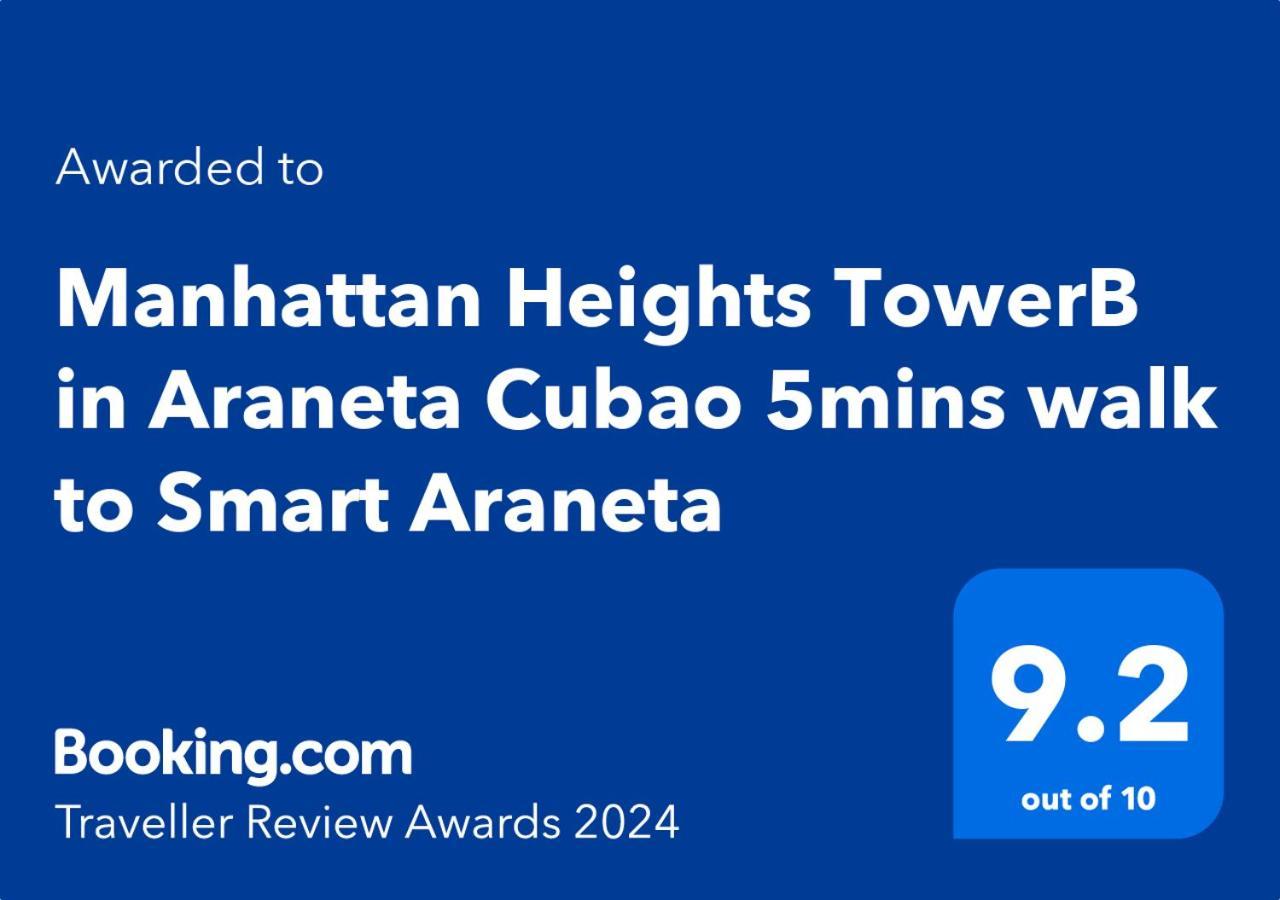 Aparthotel Manhattan Heights Towerb In Araneta Cubao 5Mins Walk To Smart Araneta Manila Exteriér fotografie